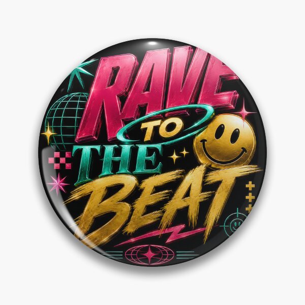 Item preview, Rave to the Beat – Neon Festival Design for Techno, EDM & Rave Fans designed and sold by Peter Kaul.