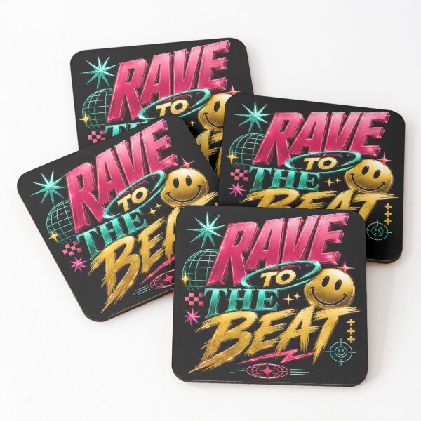 Item preview, Rave to the Beat – Neon Festival Design for Techno, EDM & Rave Fans designed and sold by Peter Kaul.