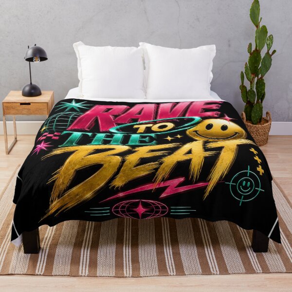 Item preview, Rave to the Beat – Neon Festival Design for Techno, EDM & Rave Fans designed and sold by Peter Kaul.