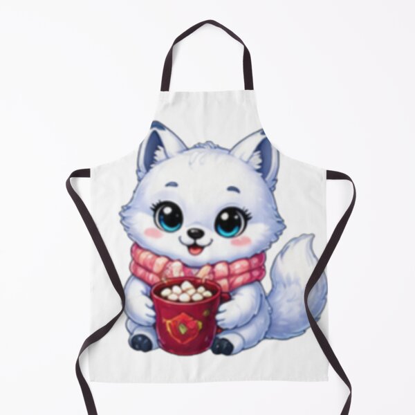 Item preview, Kawaii Arctic Fox Hot Chocolate designed and sold by DailyDoodlesBySumbul.