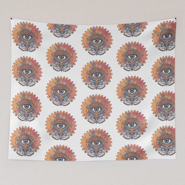 Aperçu de l'œuvre EVIL EYE BLEU CLAIR élargit votre vision du monde et encourage l'acceptation de soi. créée et vendue par syamkumar s.