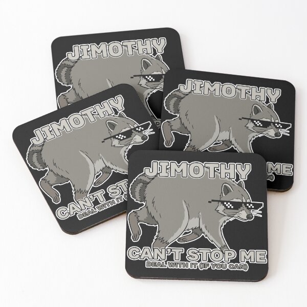 Item preview, Funny Jimothy Raccoon Deal With It Meme designed and sold by Blupunk.