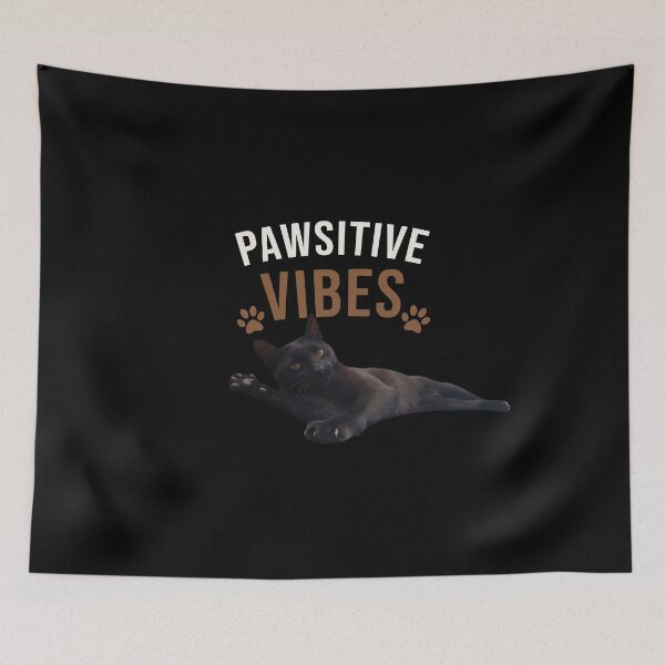 Item preview, Pawsitive Vibes - Cat Lover Design designed and sold by MB-CatPrints.