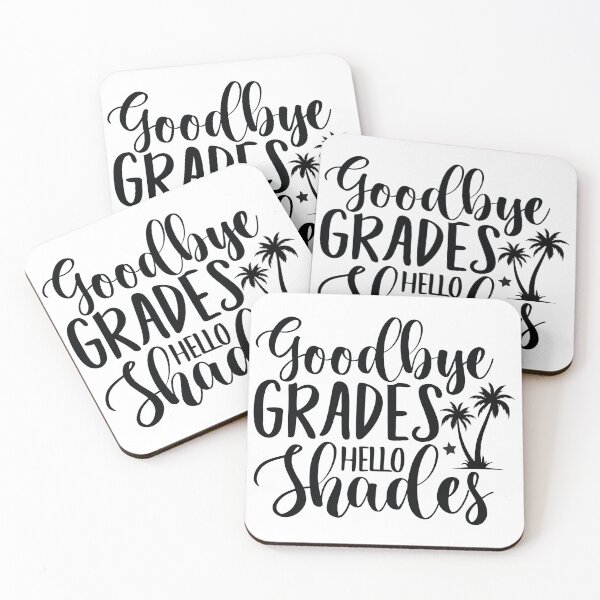 Item preview, Goodbye Grades Hello Shades - Summer Quotes Retro Vintage Aesthetic Vacation Lover Gift designed and sold by FuzionRaptor.