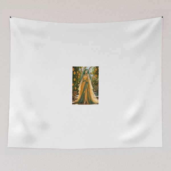 Item preview, Woman in Golden Gown with Mango Garden designed and sold by CathryneDelamort.