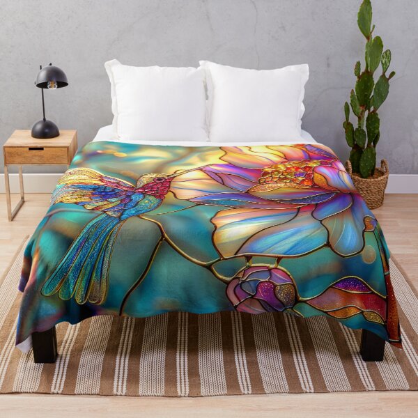 Item preview, Hummingbird Among Blooming Flowers designed and sold by MargaretWiktor.