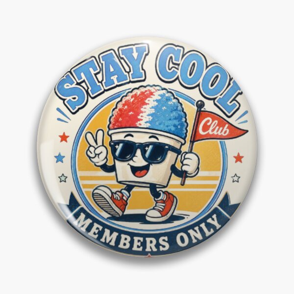 Item preview, Stay Cool Club Retro Snow Cone Mascot Vintage Summer Sticker T-Shirt designed and sold by TulipsArtDesigns .