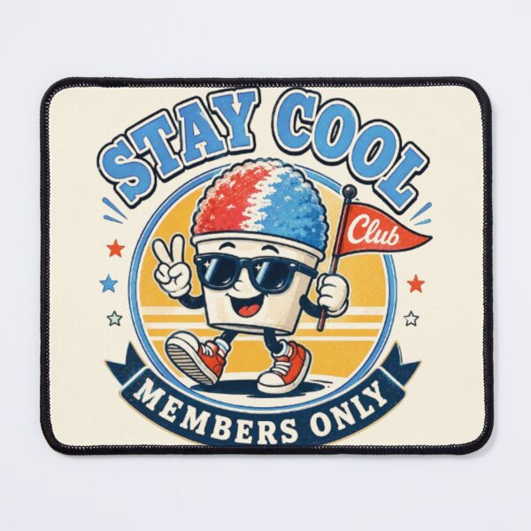 Item preview, Stay Cool Club Retro Snow Cone Mascot Vintage Summer Sticker T-Shirt designed and sold by TulipsArtDesigns .
