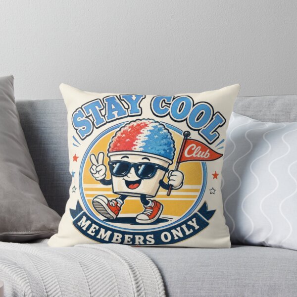 Item preview, Stay Cool Club Retro Snow Cone Mascot Vintage Summer Sticker T-Shirt designed and sold by TulipsArtDesigns .