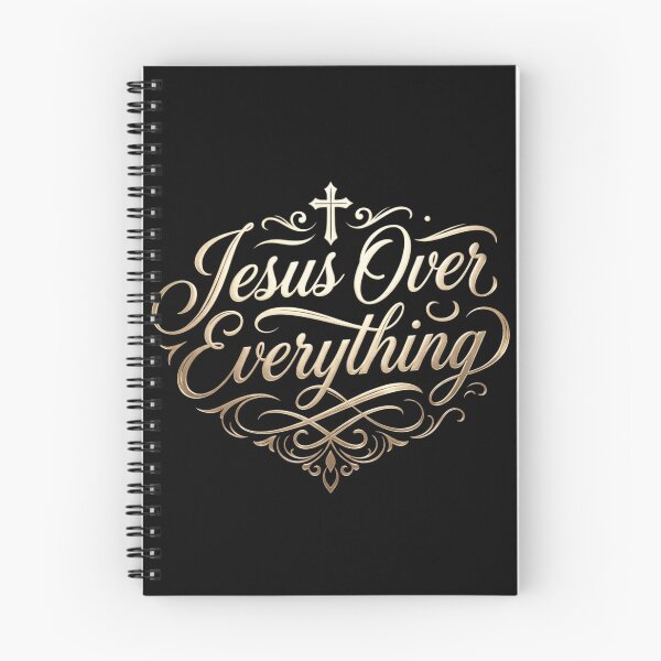 Artikelvorschau, Jesus über alles | Minimalistische Typografie des christlichen Glaubens entworfen und verkauft von BrokenLabel.