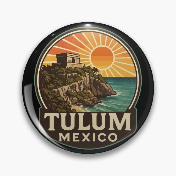 Artikelvorschau, Tulum, Mexiko, Maya-Ruinen (Vintage) entworfen und verkauft von TomFrontierArt.