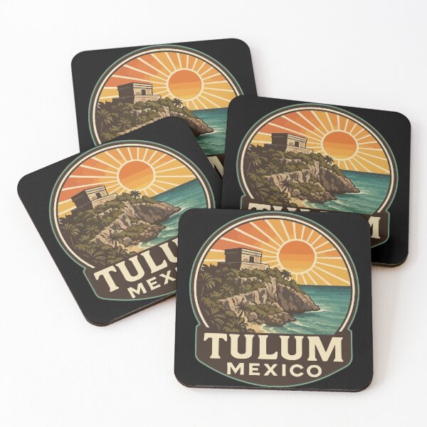 Item preview, Tulum Mexico Mayan Ruins Vintage designed and sold by TomFrontierArt.