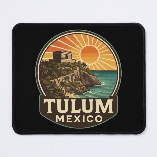 Item preview, Tulum Mexico Mayan Ruins Vintage designed and sold by TomFrontierArt.