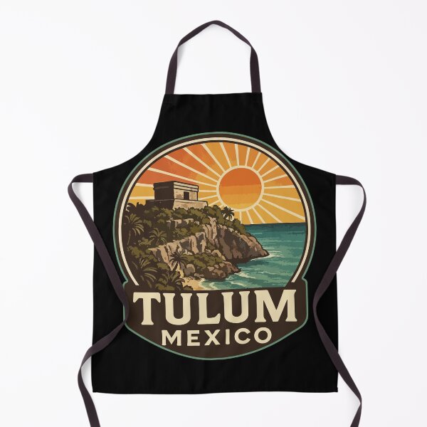 Item preview, Tulum Mexico Mayan Ruins Vintage designed and sold by TomFrontierArt.
