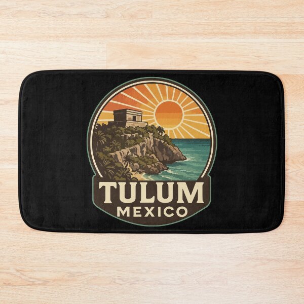 Item preview, Tulum Mexico Mayan Ruins Vintage designed and sold by TomFrontierArt.