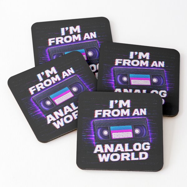 Item preview, I'm From An Analog World Pixels Nerd Humor designed and sold by PixelBlob.