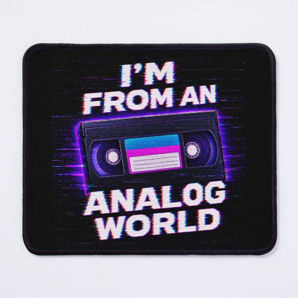Item preview, I'm From An Analog World Pixels Nerd Humor designed and sold by PixelBlob.