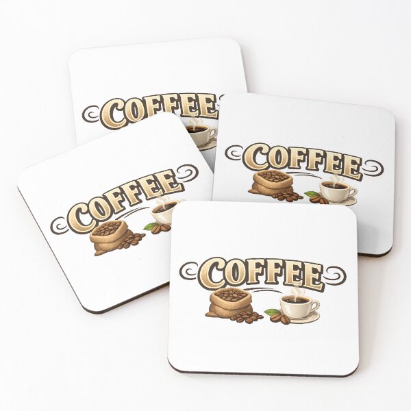 Item preview, Burlap coffee with cup designed and sold by Black-White-art.