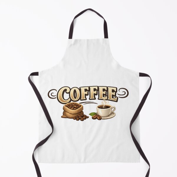 Item preview, Burlap coffee with cup designed and sold by Black-White-art.