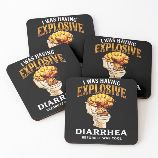 Item preview, I Was Having Explosive Diarrhea Before It Was Cool Funny Meme Design designed and sold by Rahamkshop.