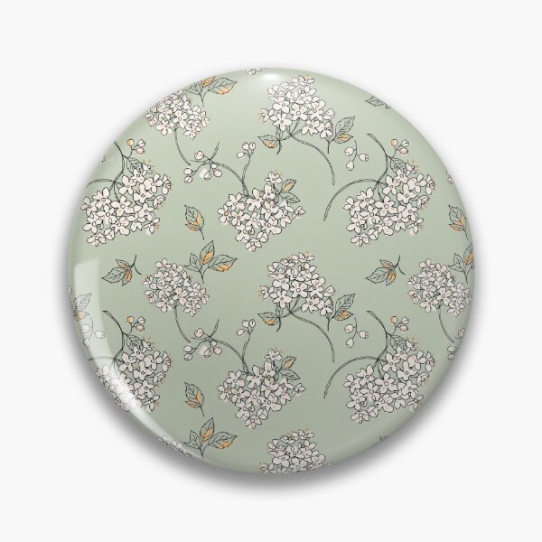 Item preview, Sage Green Hydrangea Pattern | Vintage Botanical Floral designed and sold by NuvoraNest.