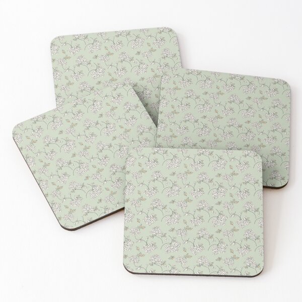 Item preview, Sage Green Hydrangea Pattern | Vintage Botanical Floral designed and sold by NuvoraNest.