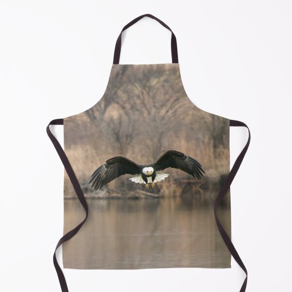Item preview, A Bald Eagle flying over water searching for dinner. designed and sold by South 500 Photography.