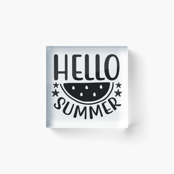 Item preview, Hello Summer - Summer Quotes Retro Vintage Aesthetic Sunny Beach Vacation Gift designed and sold by FuzionRaptor.