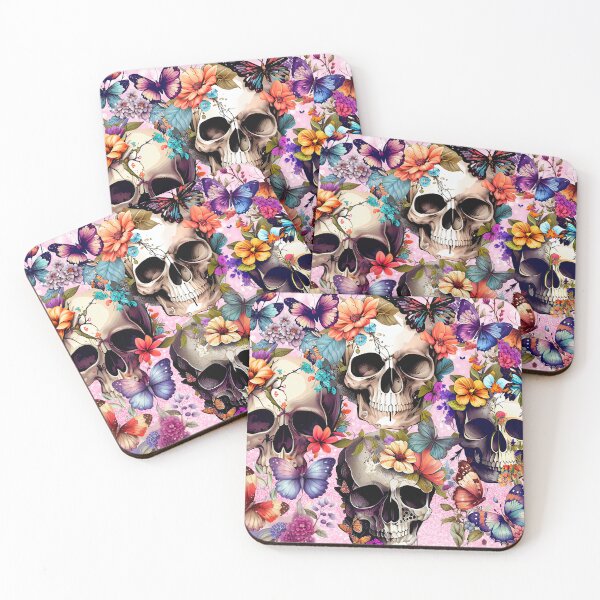 Item preview, Floral Skull Collage designed and sold by CraftyBee.