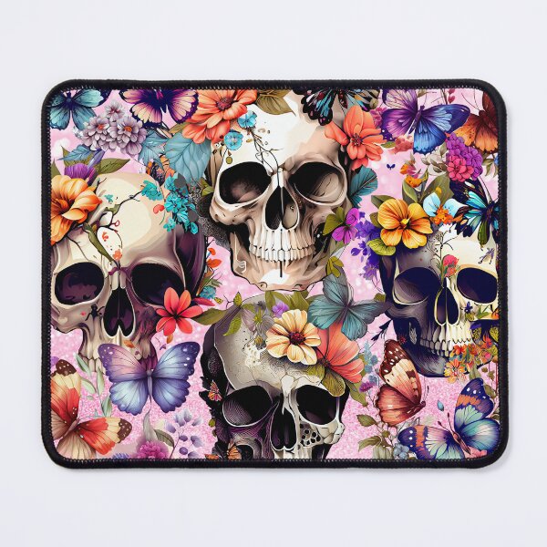 Item preview, Floral Skull Collage designed and sold by CraftyBee.