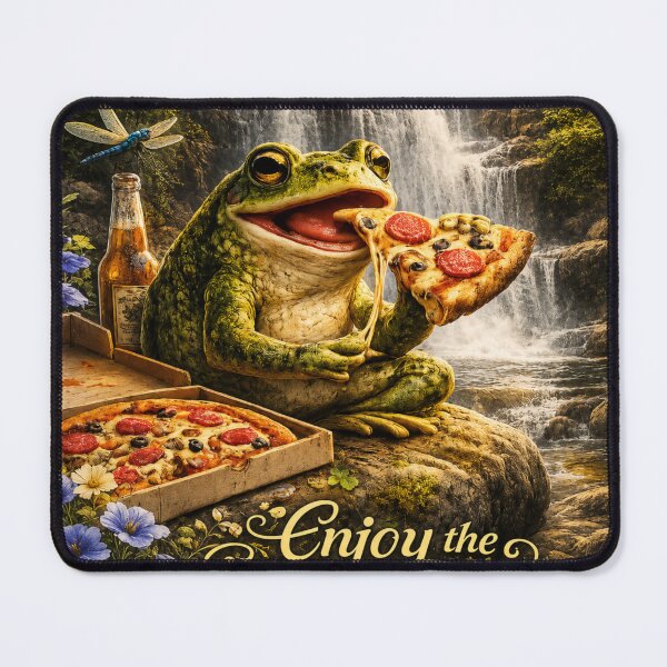 Item preview, Happy frog pizza picnic designed and sold by urbanshop7.