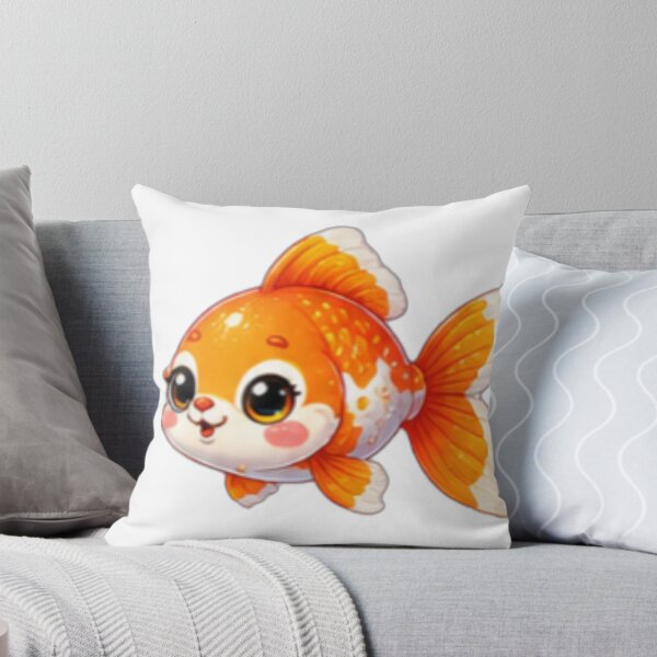 Item preview, Kawaii Goldfish Cartoon Sticker designed and sold by DailyDoodlesBySumbul.
