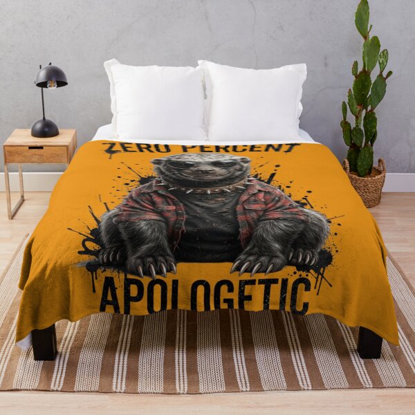 Item preview, Zero Percent Apologetic Funny Honey Badger designed and sold by yanderedev.