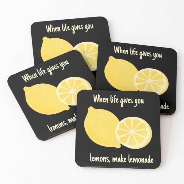 Item preview, When Life Gives You Lemons Make Lemonade – Cute Citrus Quote Illustration 2 designed and sold by SDKENERGY.