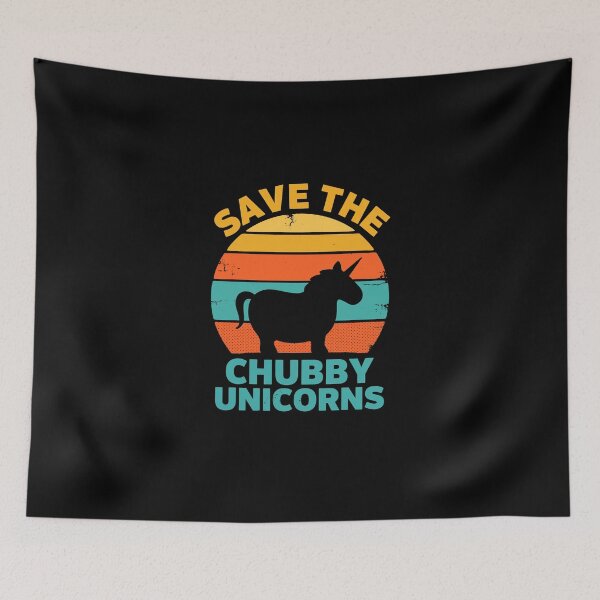 Item preview, SAVE THE CHUBBY UNICORNS designed and sold by jkrphoto.