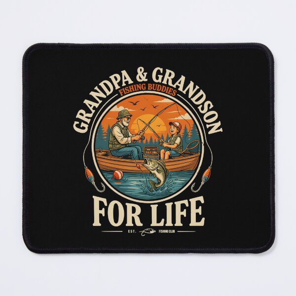 Item preview, Grandpa And Grandson Fishing For Life Vintage designed and sold by MizoX7.