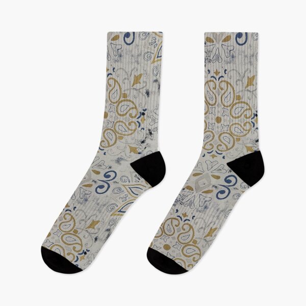 Artikelvorschau, Abstraktes Design 4, Blau, Gold und Silber entworfen und verkauft von LMT-art.