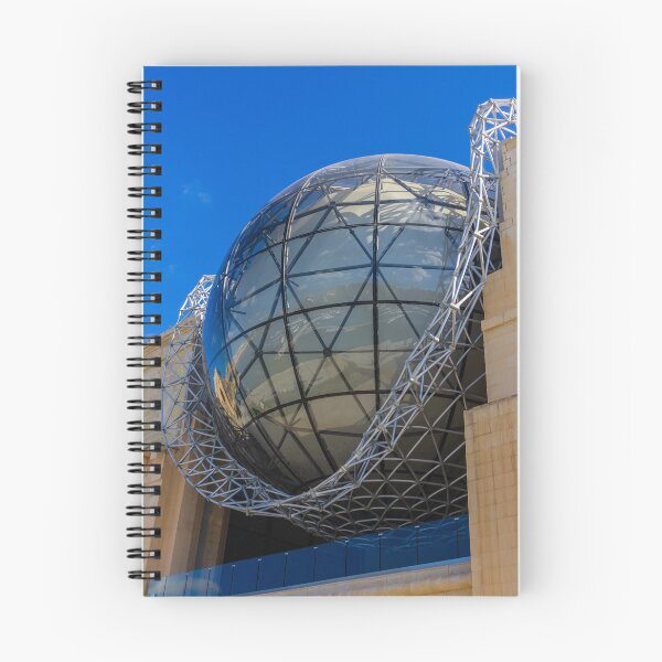 Item preview, Modern Glass Globe Architecture With Lattice Steel Structure And Reflective Dome Over Urban Plaza designed and sold by Nmallia.