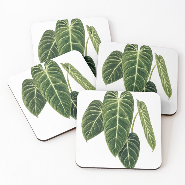 Item preview, Elegant Tropical Philodendron Melanochrysum   Leaf Botanical Illustration designed and sold by Mikena1996.