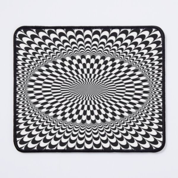 Item preview, The Vertigo of Infinite Black and White: A Black & White Radial Optical Illusion - Hypnotic Tunnel of Scales designed and sold by RAYBIL.
