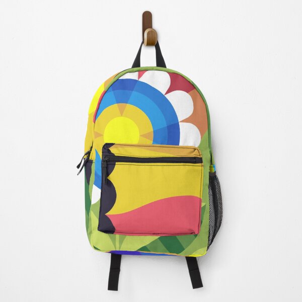 Item preview, Sunny Meadow – Colorful Geometric Flower and Landscape Illustration designed and sold by BuckaBaby.