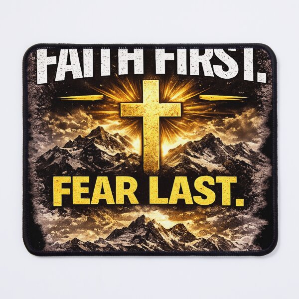 Item preview, Faith First Fear Last Motivation Design designed and sold by UROYCITY46.