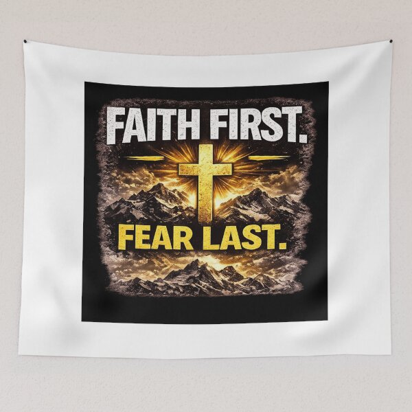 Item preview, Faith First Fear Last Motivation Design designed and sold by UROYCITY46.