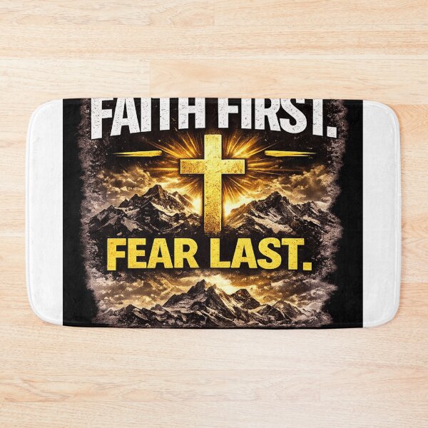 Item preview, Faith First Fear Last Motivation Design designed and sold by UROYCITY46.