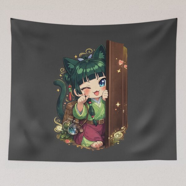 Item preview, Mystic Cat Herbalist Chibi Charm designed and sold by InspireArtI.