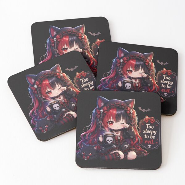 Item preview, Copy of Copy of Copy of Copy of  Cute Gothic Anime Girl Everything Sucks  designed and sold by Revyra Design .