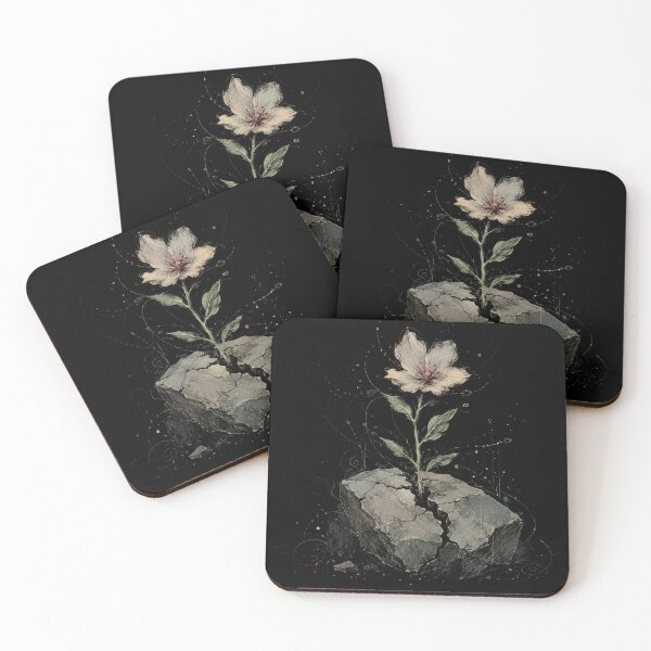 Item preview, Growing Anyway Flower Blooming From Stone Nature Art designed and sold by ZetkArt.