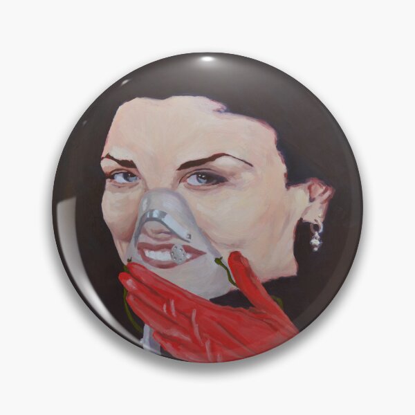 Item preview, Woman in mask painting designed and sold by Olivia Braunsteiner.