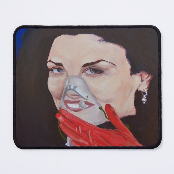 Item preview, Woman in mask painting designed and sold by Olivia Braunsteiner.