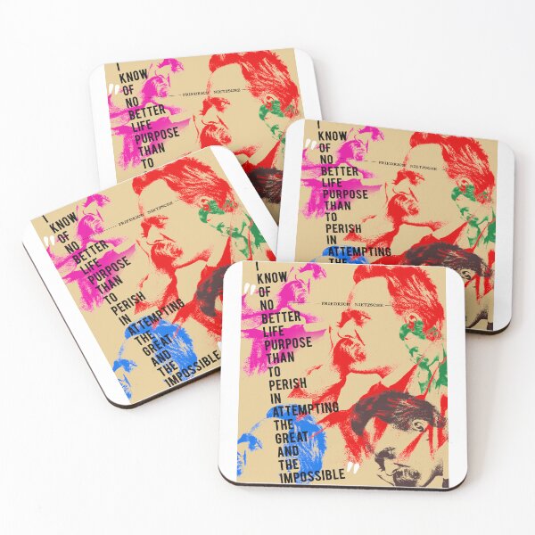 Item preview, Friedrich Nietzsche Quote on Attempting the Great and the Impossible No3 designed and sold by pahleeloola.